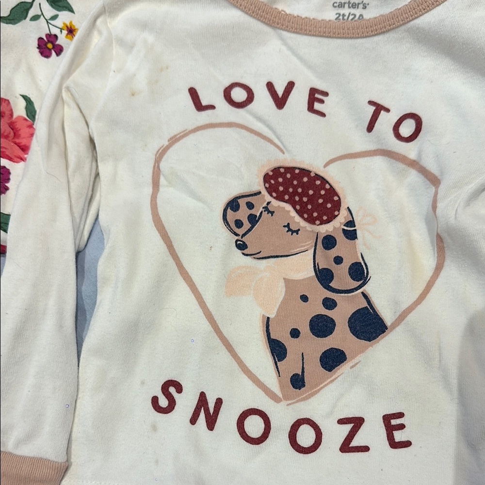 Girls  Pajamas bundle  Purple, Red, and White. 8 sets - Picture 6 of 6